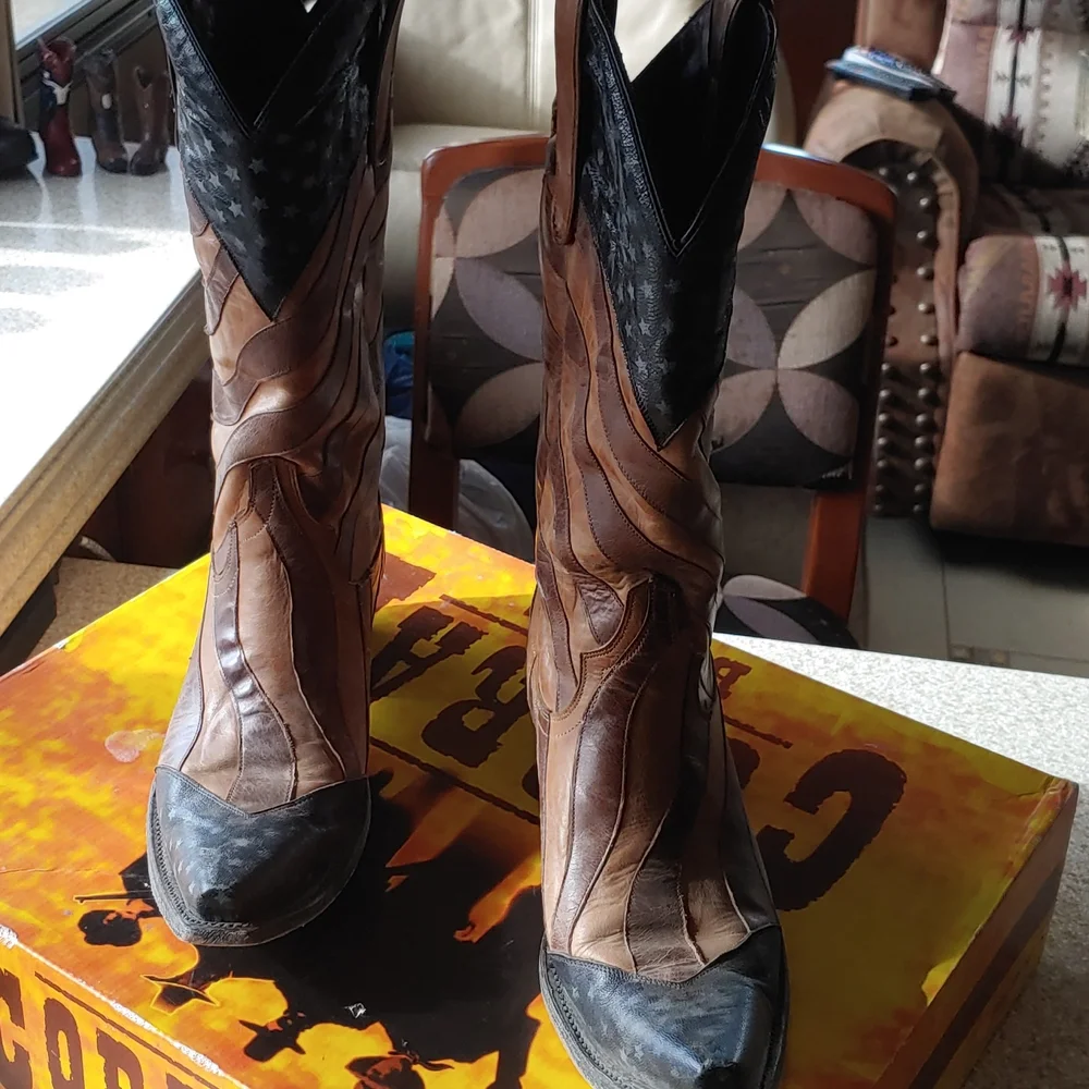 Lane Women's Western Old Glory Boots Size 9.5B - Picture 2 of 12